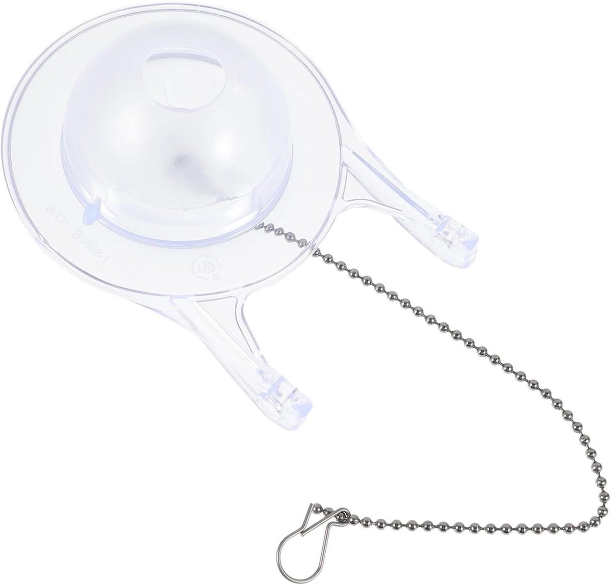 Toilet Afvoer Ventiel - Toiletklep Spoelklep - Toilet Repareren - Waterbesparend PVC - 12 cm - Grijs