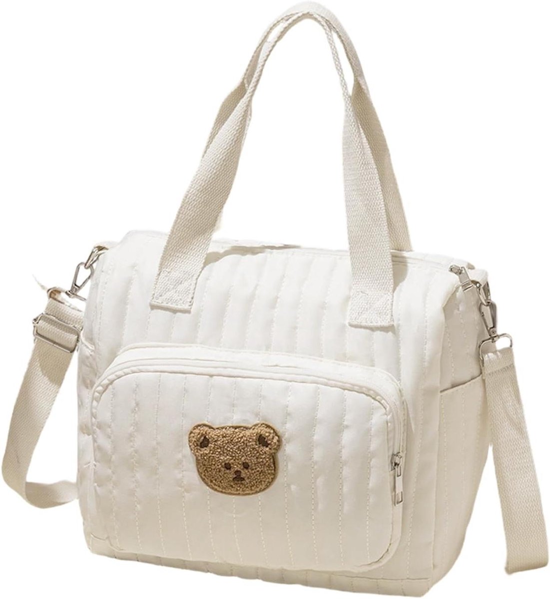 Grote luiertas - Weekendtas baby - Reizen met baby - Berenmotief - 25 x 28 x 8 cm - Niet gespecificeerd