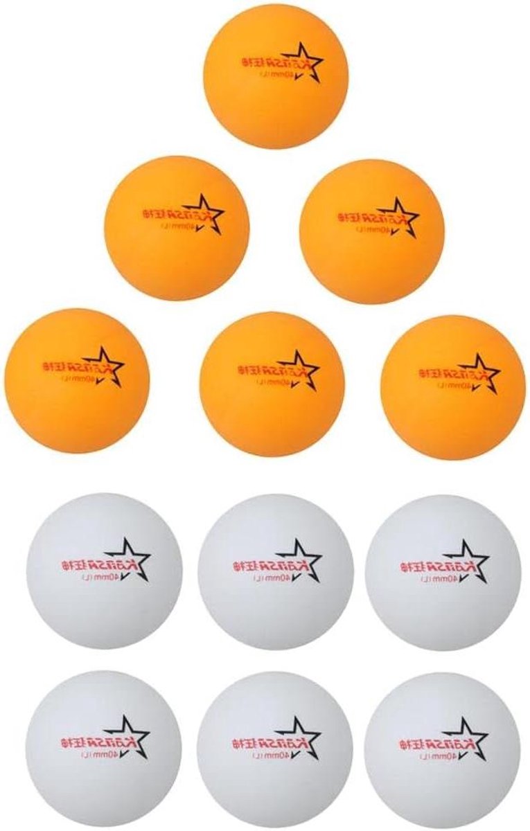 Tafeltennisballen - Pingpong Ballen Beer Pong - Spel en Plezier - Sterke Elasticiteit - 40mm Diameter - Geel Wit