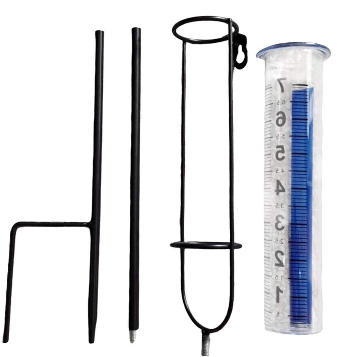 Regenmeter Tuin - Regenmeter Buiten - Waterhoeveelheid Meten - Onbreekbare Collector - 732 cm Hoog - Transparant
