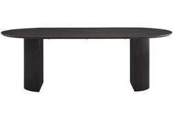 Tafel 'Lagos' 220 cm Ovaal Decor Donkerbruin