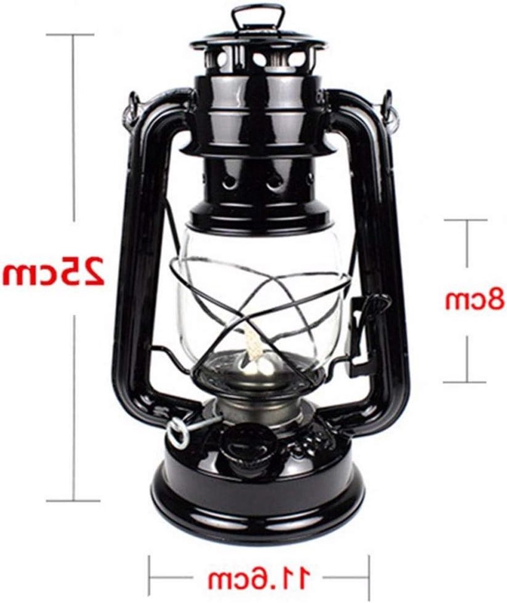 Stormlamp - Kerosinelamp Olielamp - Outdoor Kamperen - Vintage Stijl - 25cm Hoog - Messing
