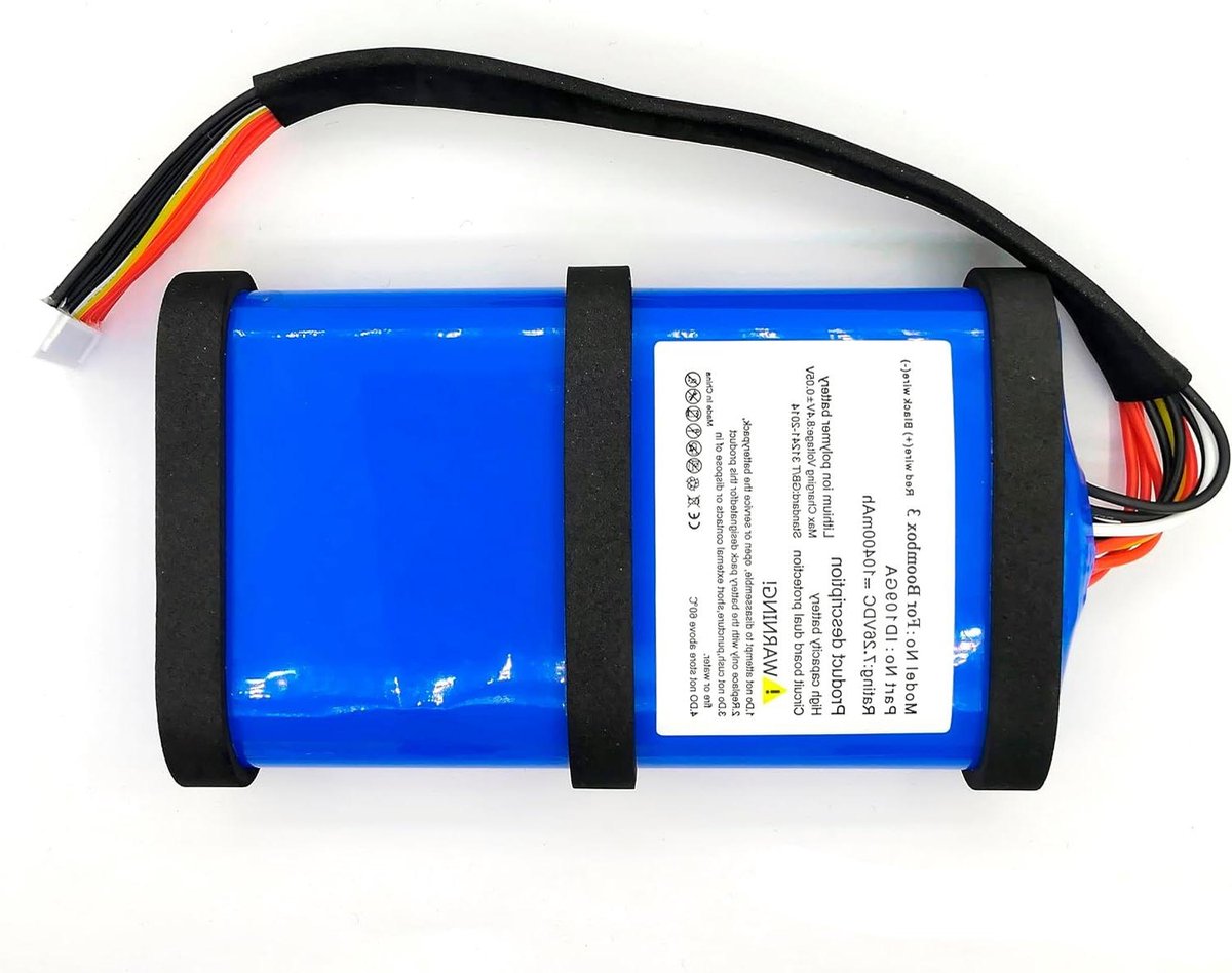 Draadloze Accu - Reserve Batterij - Muziek Luisteren - Specifiek Model - 7.26V - Zwart