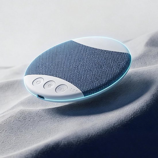 Slaap Speaker - Onder Kussen Geluid - Ontspannen Slapen - Natuurlijke Geluidslandschappen - 10 x 2 x 10 cm - Wit — afbeelding 3