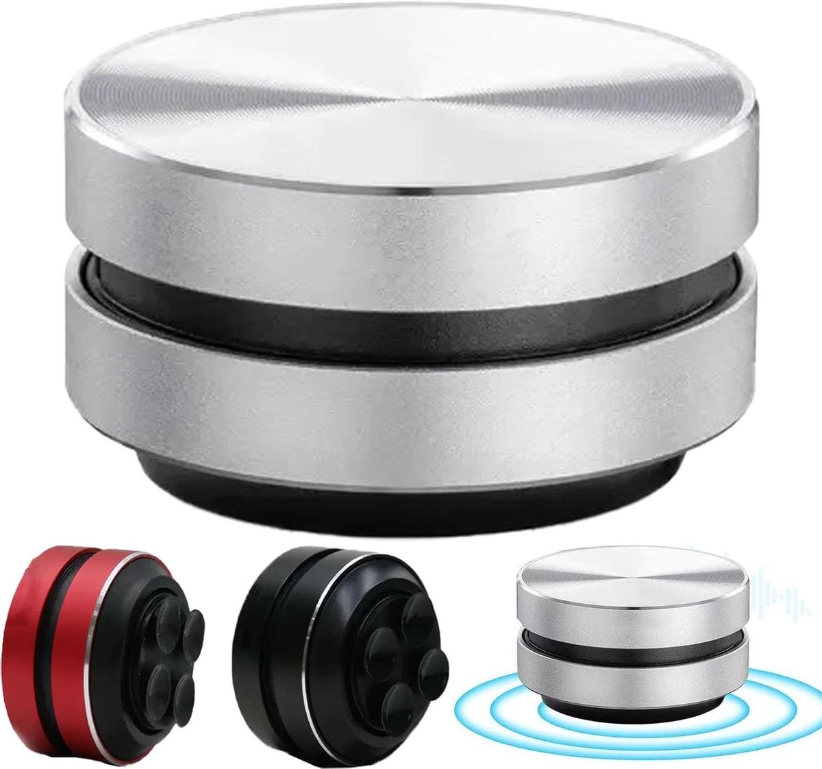 Bone Conduction Speaker - Vibratie Speaker - Muziek Luisteren - Unieke Geluidstechnologie - 26x40x40mm - Zilver