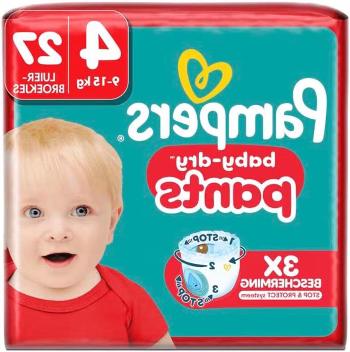 Baby Luiers - Broekjes Pants - Lekvrije Bescherming - Stop & Beschermtasje - 27 stuks - Wit