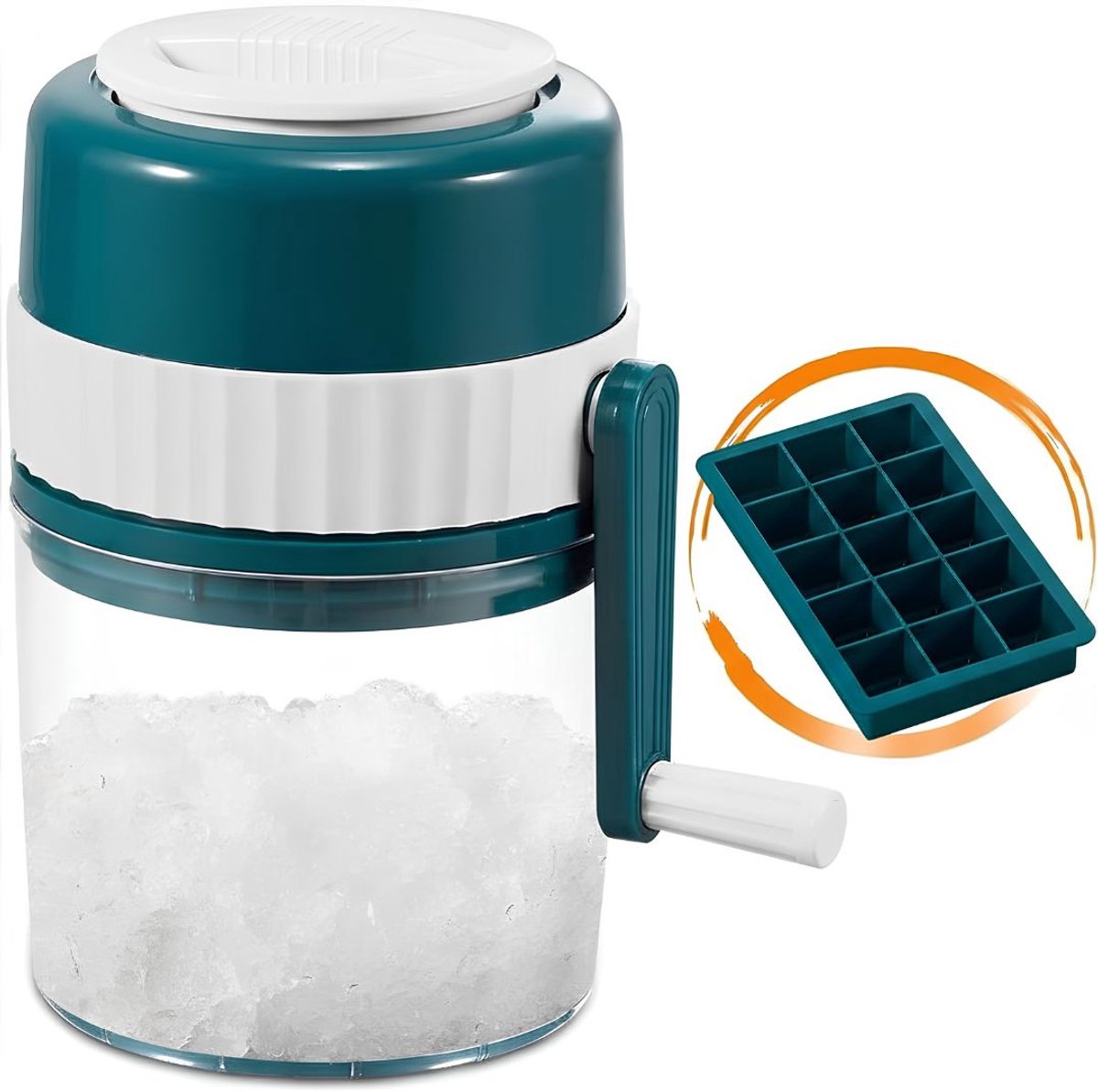 NIVA® Slush Machine - Slush Puppy Maker - Slushy Maker - Wit en Groen - 12cm x 12cm x 21cm