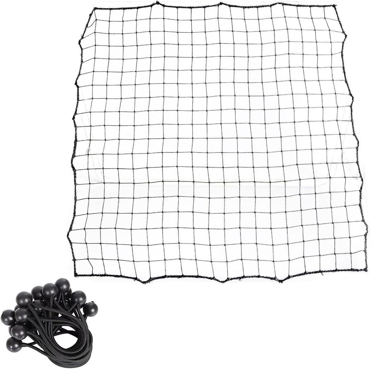 Voetbal Rebounder Net - Voetbal Trainingsnet - Voetbaltraining Verbeteren - Scheurbestendig Polyester - 100x100cm - Zwart