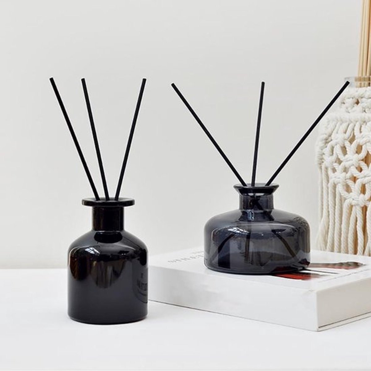Lege Glas Diffuser Fles voor Aromatherapie Opslag - DIY Vervanging - Badkamer Decor
