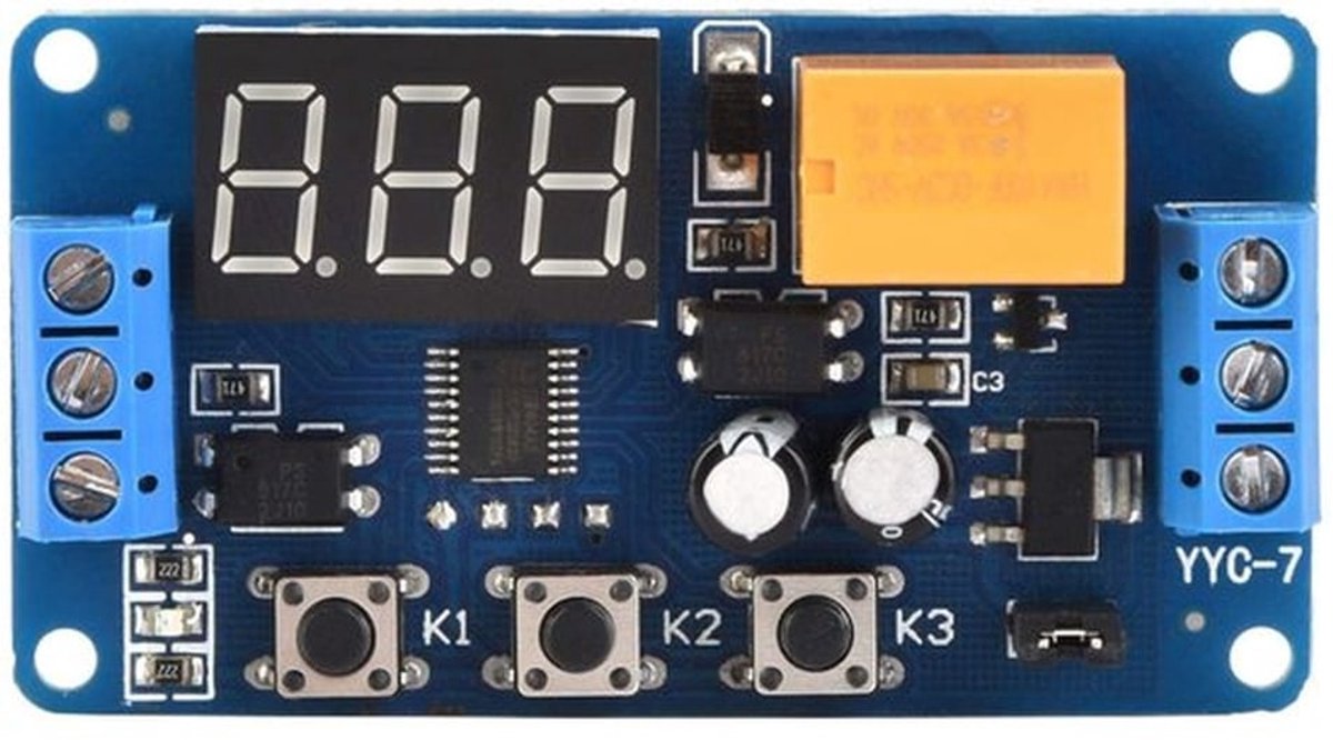 - Tijdschakelaar - Verstelbare Cyclus Timer - Controle Relais Timer - Compact Formaat - Motoren Controle - Efficiënt Energiebeheer - Geschi...