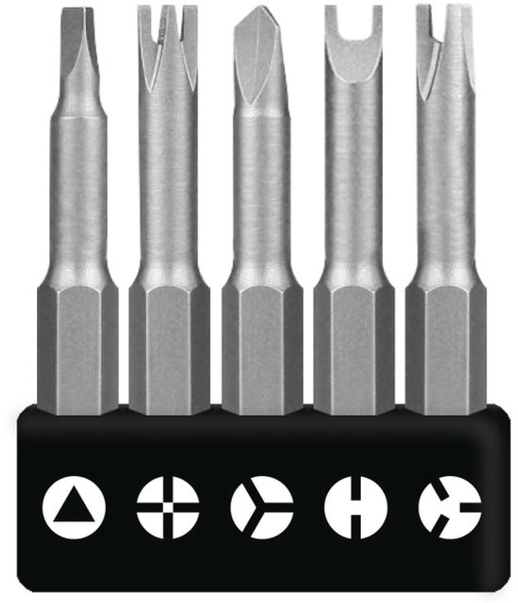 Speciale Schroevendraaierset - 5-delige Set - Perfect voor Klussen - 50mm - Hoogwaardige Schroefbits - Geschikt voor Elektrische Reparaties