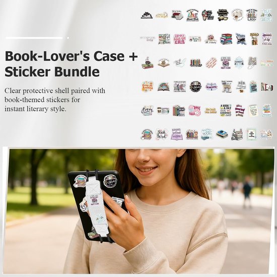 E-reader Handhouder - Boekhouder Tablet - Comfortabel Lezen - Verstelbare Band - 6-8 Inch - Wit — afbeelding 5