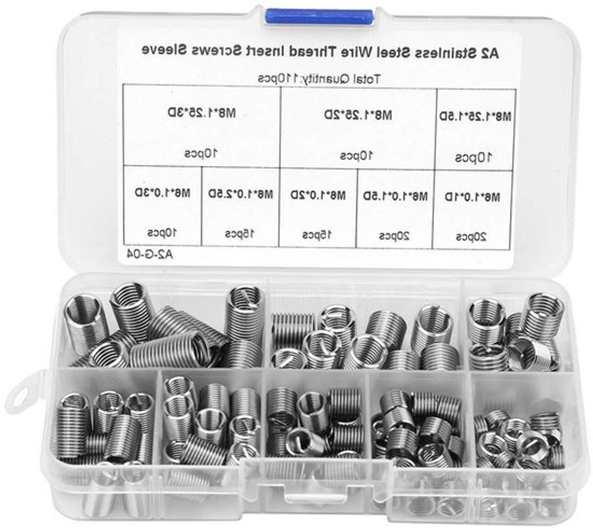 Roestvrijstalen Draad Inserts Set voor M6 en M8 Schroeven - 110 Stuks