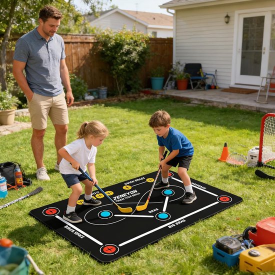Voetbal Training Mat - Dribbelen Pad - Verbeteren Balcontrole - Antislip Diatomeeënaarde - 60 x 90 cm - Grijs — afbeelding 5