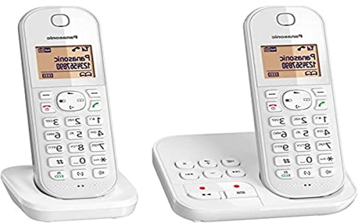 Draadloze Telefoon - DECT Telefoon - Thuis Bellen - Ruisonderdrukking - 18 Min Opname - Wit