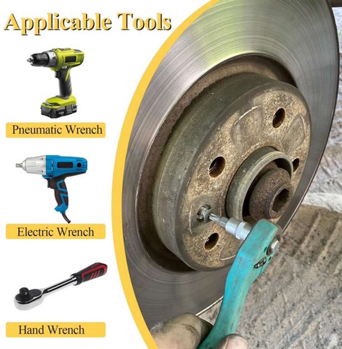 Torx-dopsleutelset 18-delig - 1/2 inch - 1/4 inch - Metalen Koffer - Robuust - Geschikt voor Hoog Koppel