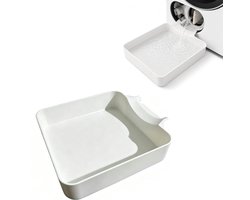Lekbak wasmachine - Universeel - Wateropvang - Afvoer - Opvangbak tegen lekkage - Opstaande Rand - Afvoerbak - Lekbak Koelkast Vaatwasser Diepvriezer - voor appartementen, garages en huurwoningen - 17,8 x 5cm - Wit