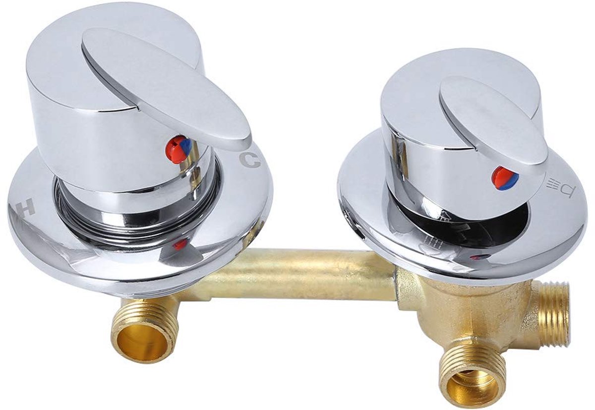 Dailygoods - Messing Dual Mengventiel voor Keuken en Badkamer