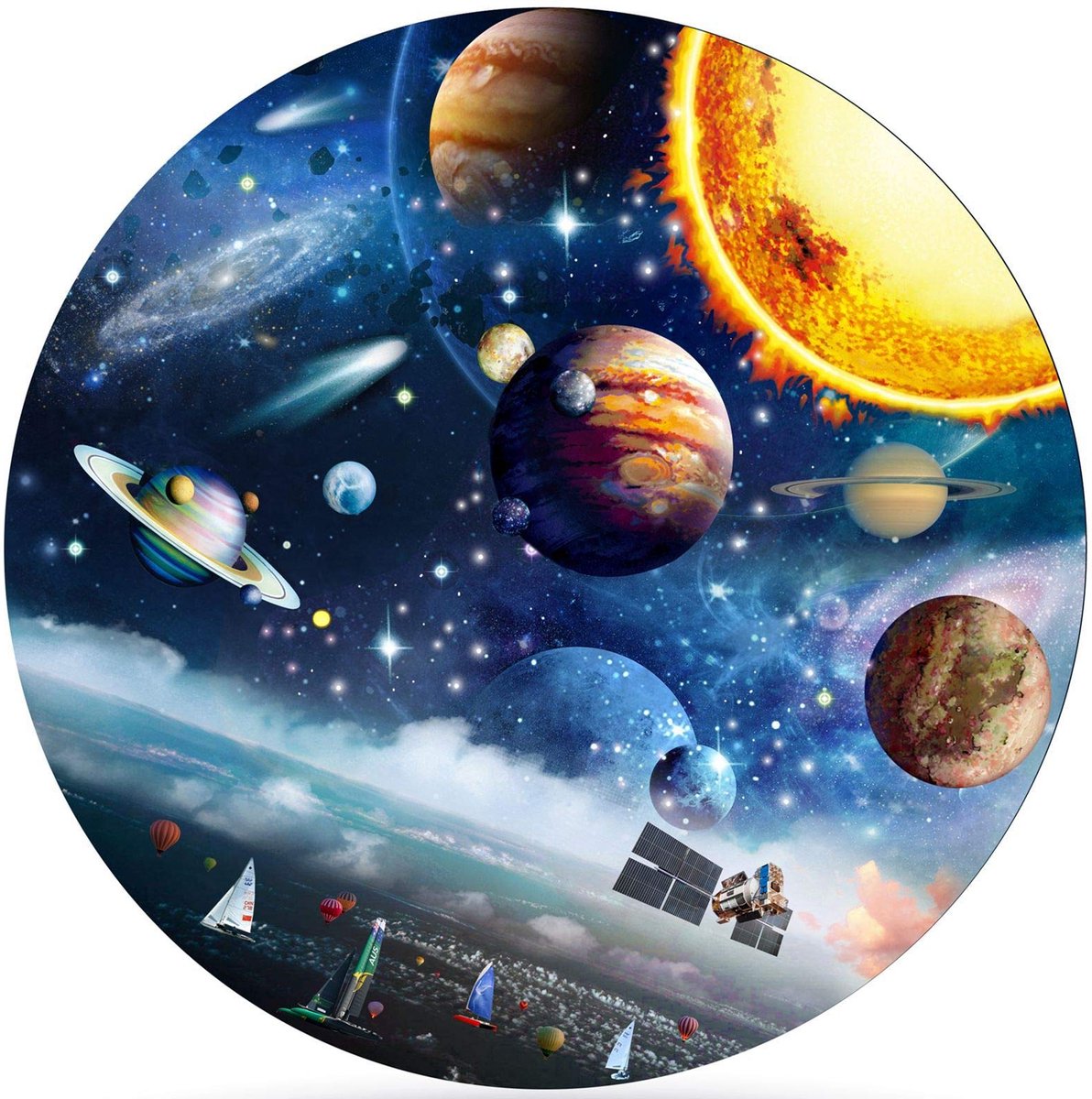 Dailygoods - Rond Puzzel 1000 Stukken voor Volwassenen - Educatief en Creatief