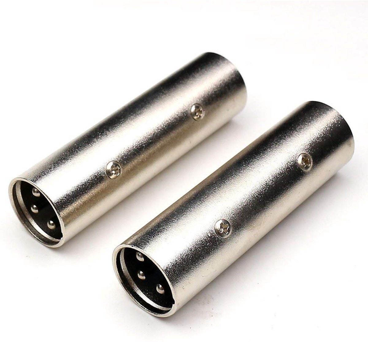 Dailygoods - 2-Pack 3 Pin Male naar Male Kabeladapter - Gender Changer Coupler