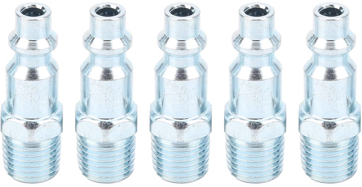 Dailygoods - Pneumatische Tool Plug Kit - Luchtcompressor Koppeling - Stabiele structuur - 1/4 Draad - Goede afdichting - Geschikt voor standaard...