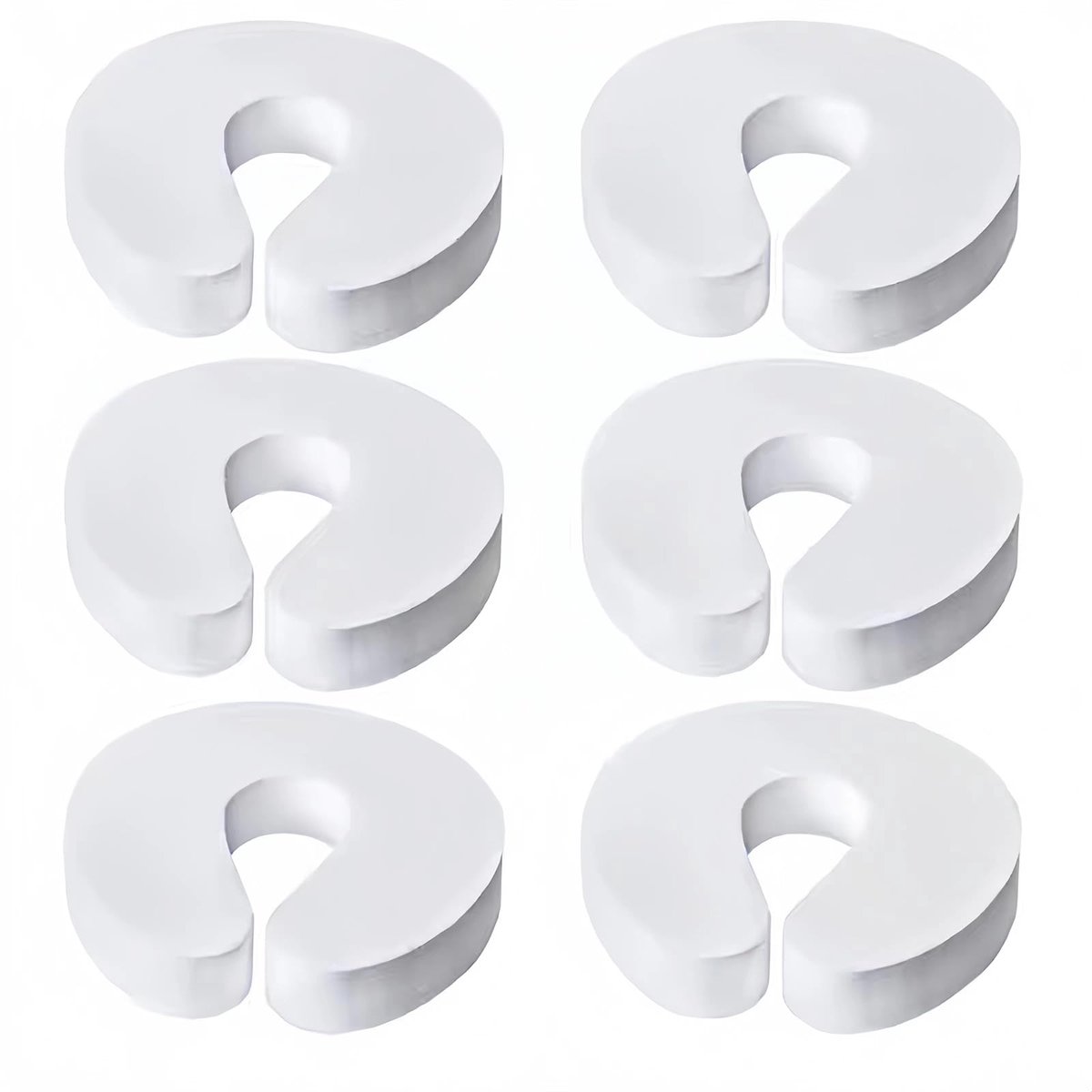 Dailygoods - Klembescherming voor Deuren 6 Stuks - Veiligheidsdeurstoppers voor Kinderen