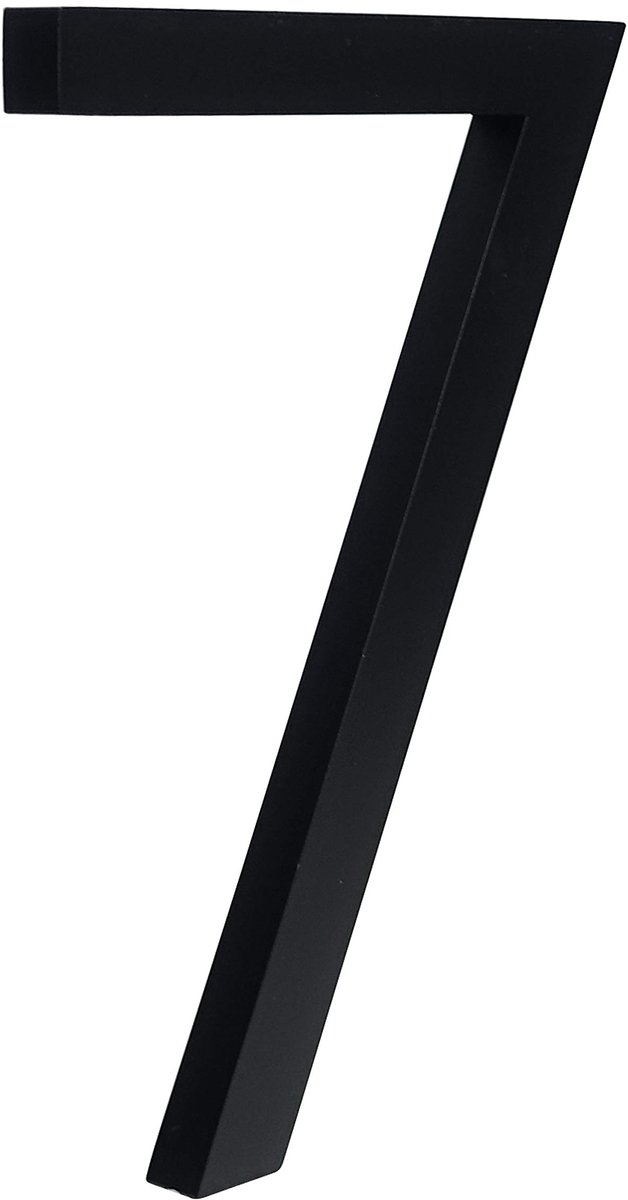 Dailygoods - Drijvend Huisnummer 6 Inch - Stijlvolle Deurnummers voor Straatadres