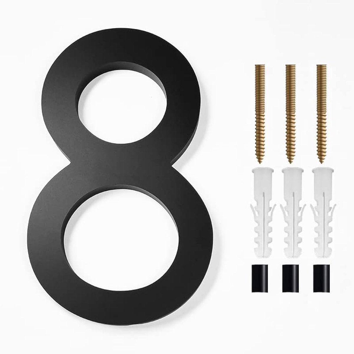 Dailygoods - 3D Huisnummer 15,5 cm - Waterdicht en Corrosiebestendig
