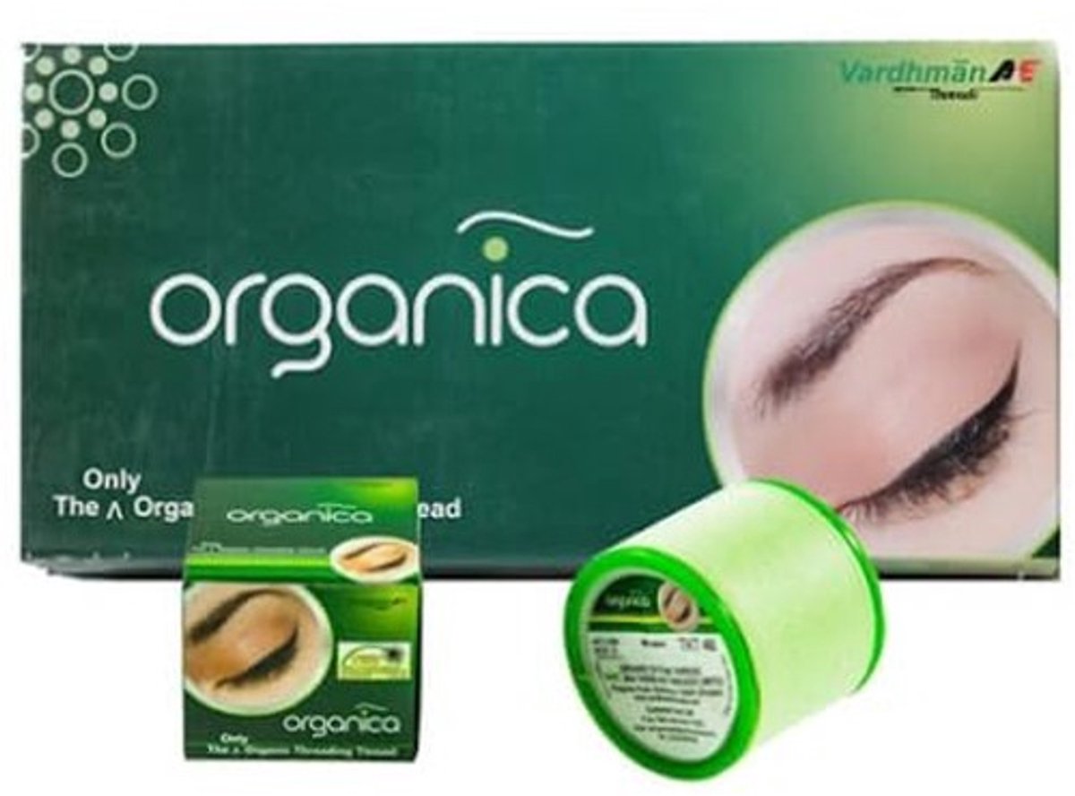 Dailygoods- Wenkbrauw Rijgdraden Antibacterieel - Organische Katoenen Draden - 8 Spoelen - Gezichtshaar Verwijderen - Extra Zacht - Sterke Draden - Draad