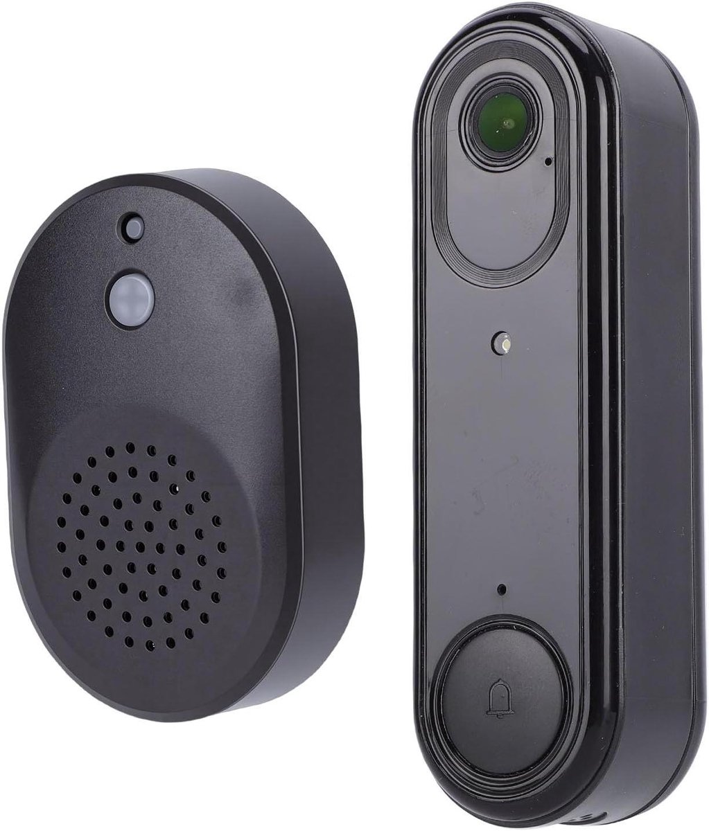 Videodeurbel Camera - Slimme Deurbel - Huisbeveiliging - AI Menselijke Detectie - 13 x 10 x 4 cm - Zwart