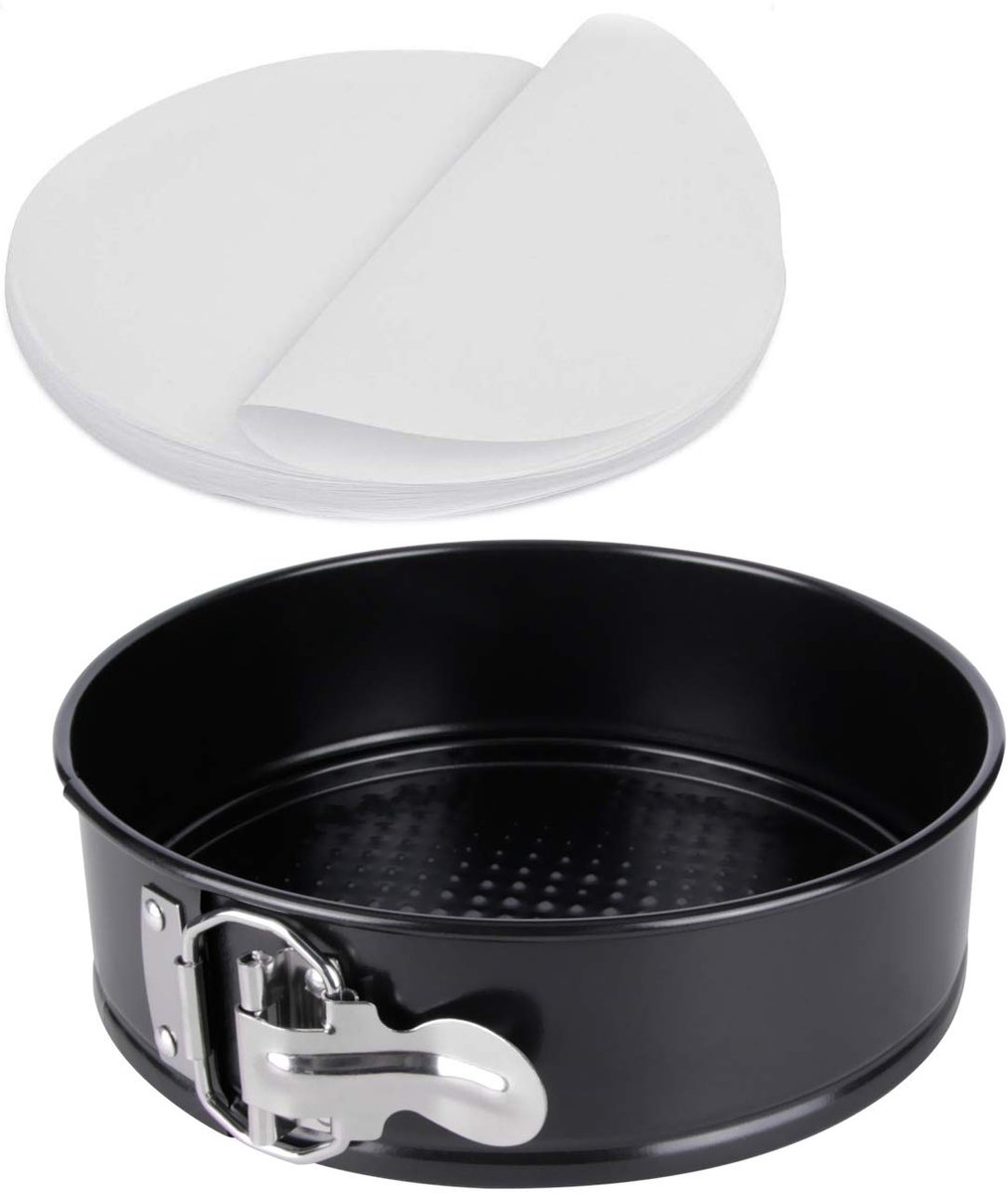 Dailygoods - Springvorm Pan 7 Inch - Met Verwijderbare Bodem en 50 Parchment Paper