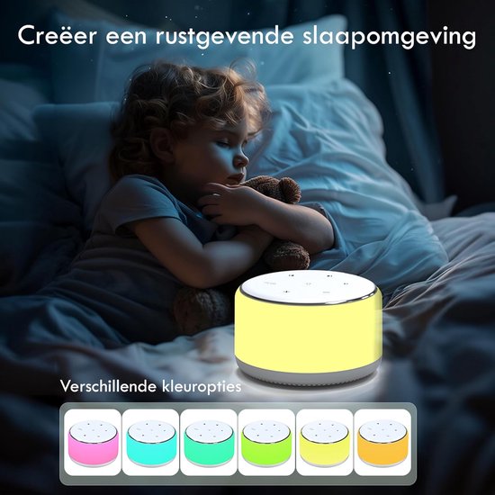 White Noise Machine - Slaaphulp Geluidsmachine - Baby Slaap Verbeteren - 34 Ontspannende Geluiden — afbeelding 3