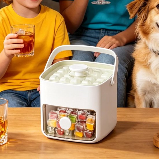 IJsblokjesmaker met tang - Drankbereiding gadget - Dranken koelen - Snelle en schone verwijdering — afbeelding 2