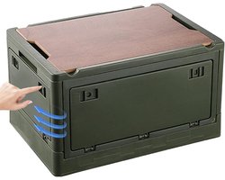Opvouwbare Opbergbox - Camping Box Outdoor - Kofferbak Organiseren - Versterkte Bodems - 44 x 335 x 84 cm - Groen