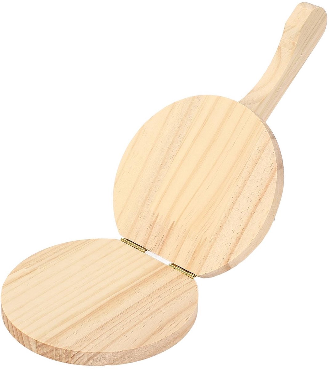 Dailygoods - Ergonomische Houten Tortillapers voor Meel, Roti, Pizza en Chapati (L)