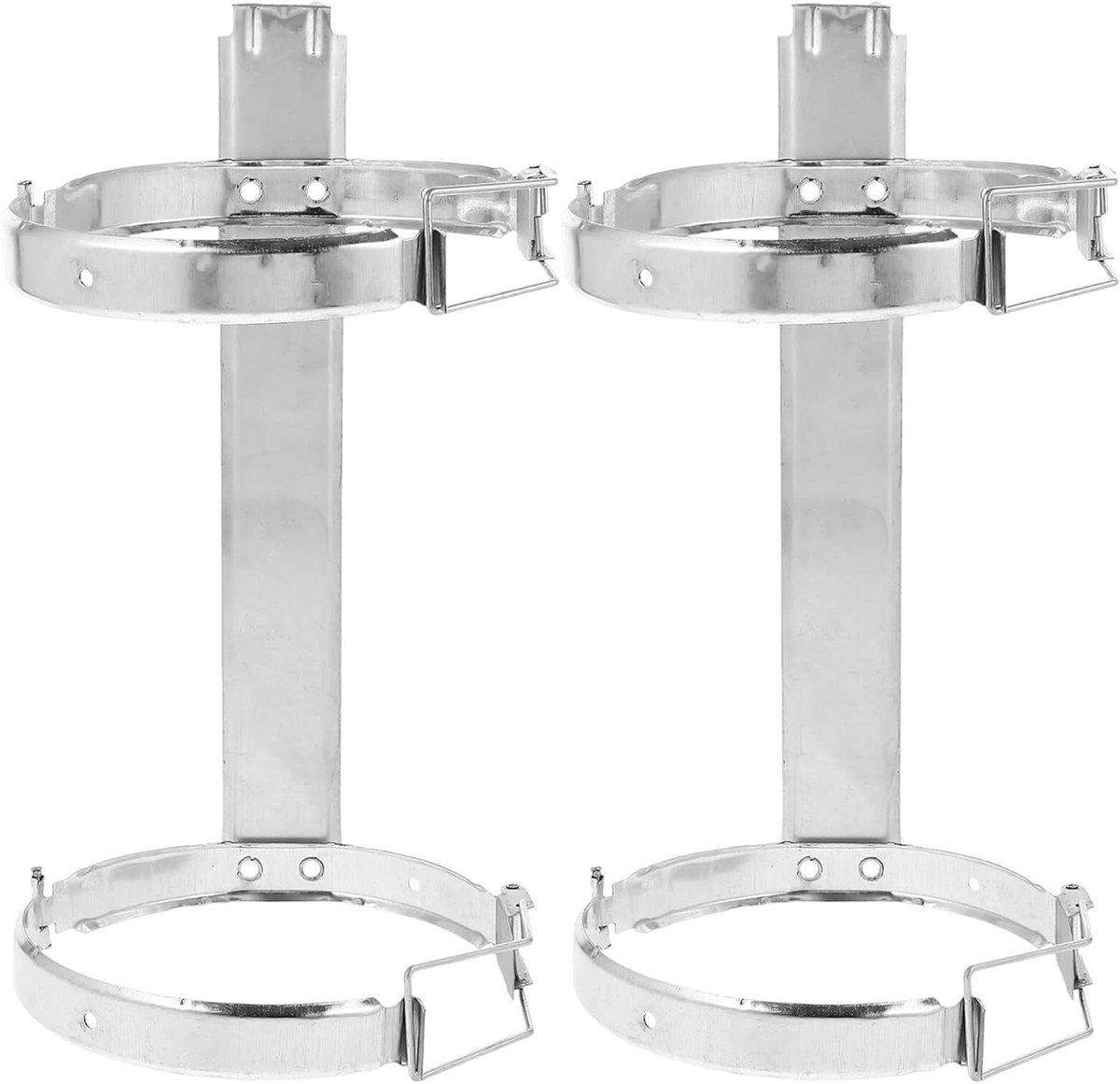 Brandblusser Beugels - Brandblusserhouder Muurbeugel - Brandveiligheid Zorgen - Corrosiebestendig Verzinkt Metaal - 10.63 x 6.30 x 6.30 inch - Zilver