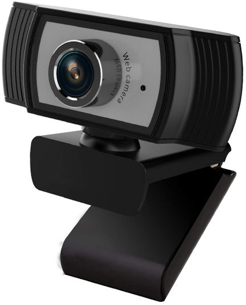 SnelShoppen - Heden HD Webcam 1080p - Full HD Oproepen, Video-opnamen, Gaming Stream met 2 Microfoons - Klein, Verstelbaar voor PC/Mac/Laptop/Tablet -