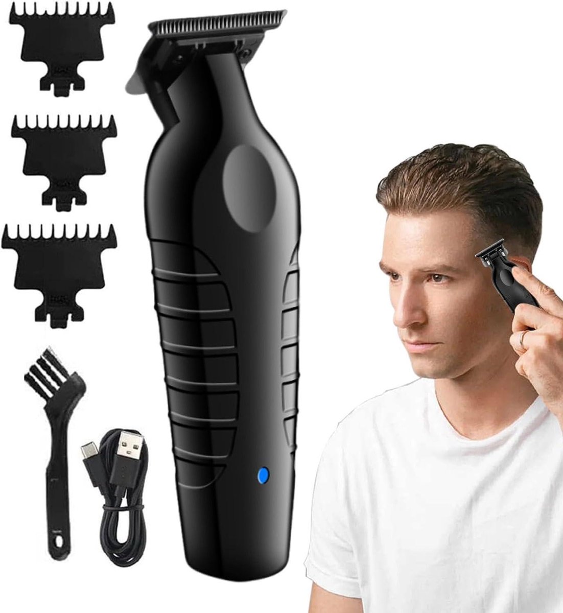 Herentrimmer - Baardtrimmer Scheerapparaat - Professionele Styling - Stille Krachtige Motor - 180 Min Gebruik - Zwart