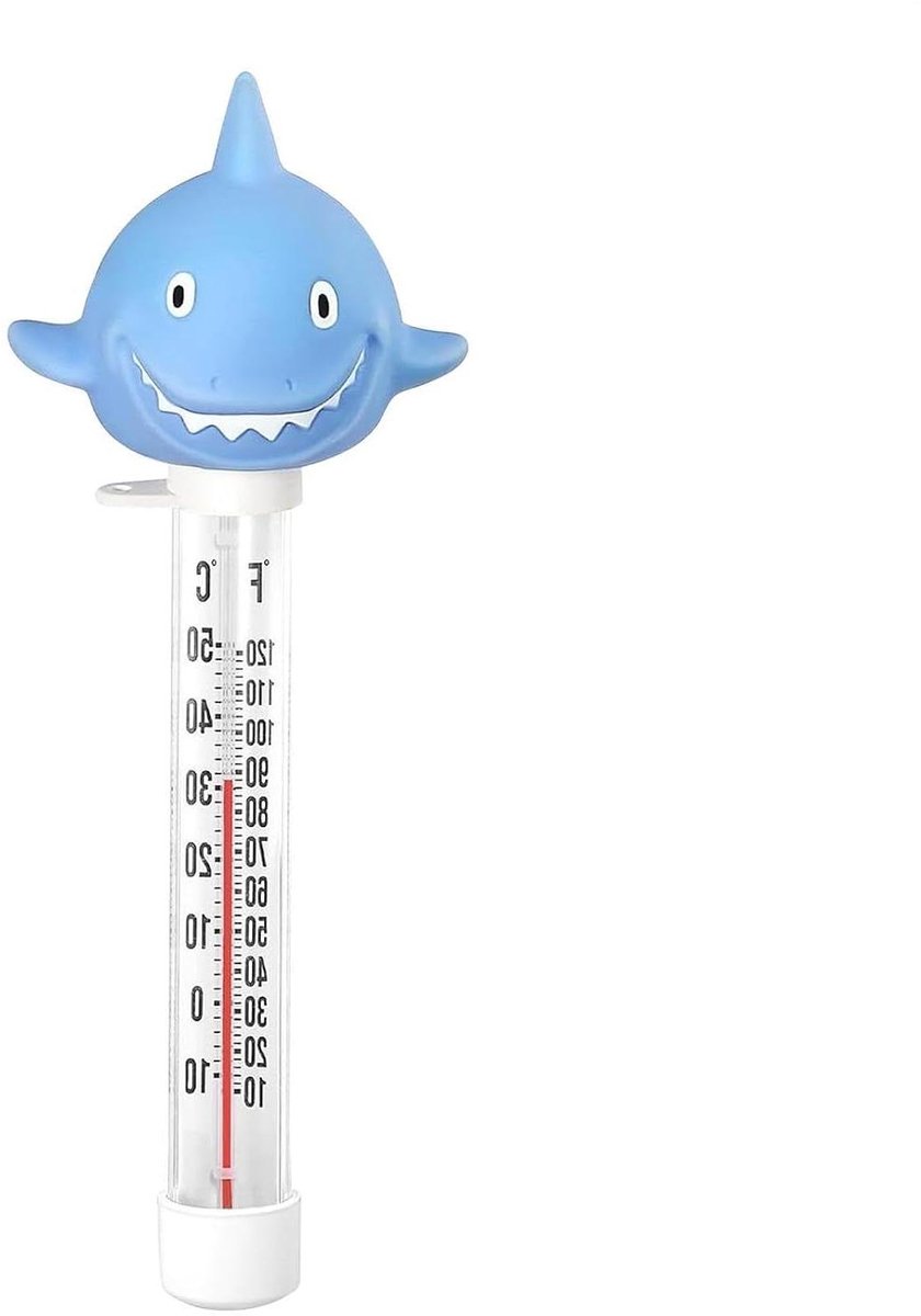 Zwembad Thermometer - Watertemperatuurmeter Drijvend - Water Temperatuur Meten - Directe Weergave - 20.9 Centimeter - Haai