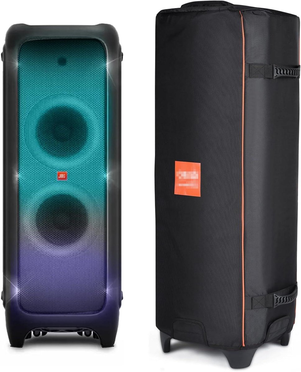 Luidsprekertas - Draagtas Speaker - Muziek Transport - Dubbele Rits - 38.4 x 31.29 x 16.61 cm - Zwart