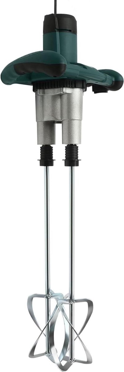 Mortelmixer - Betonmixer handmixer - Gelijkmatig mengen - 6 snelheden instelbaar - 2800 W - Blauw