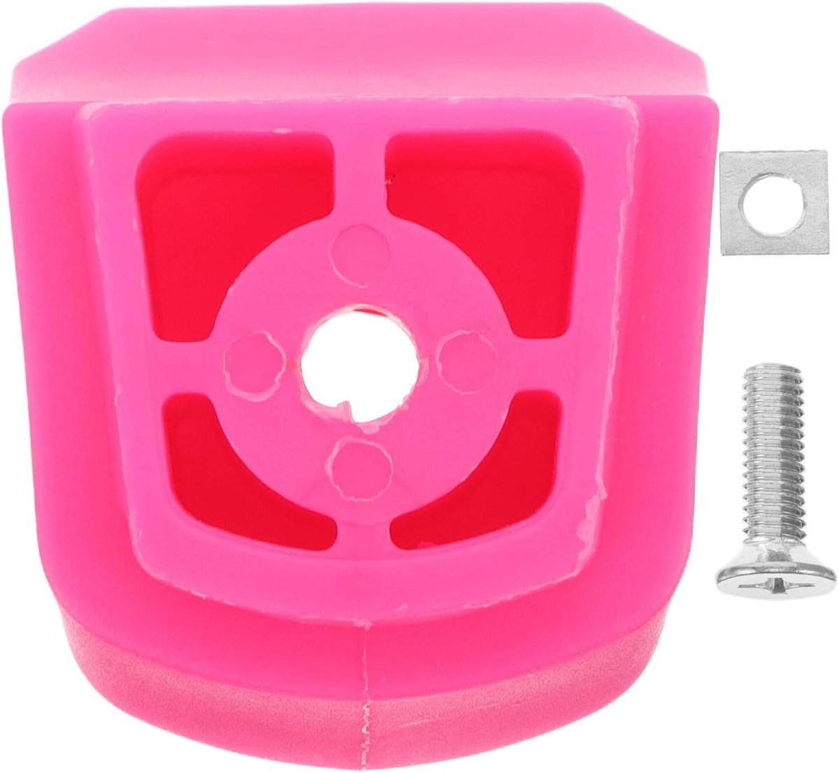 Remblok Kinderrolschaatsen - Skate Remblokje - Veilig Remmen - Slijtvast Rubber - 4.5 x 4.2 cm - Roze