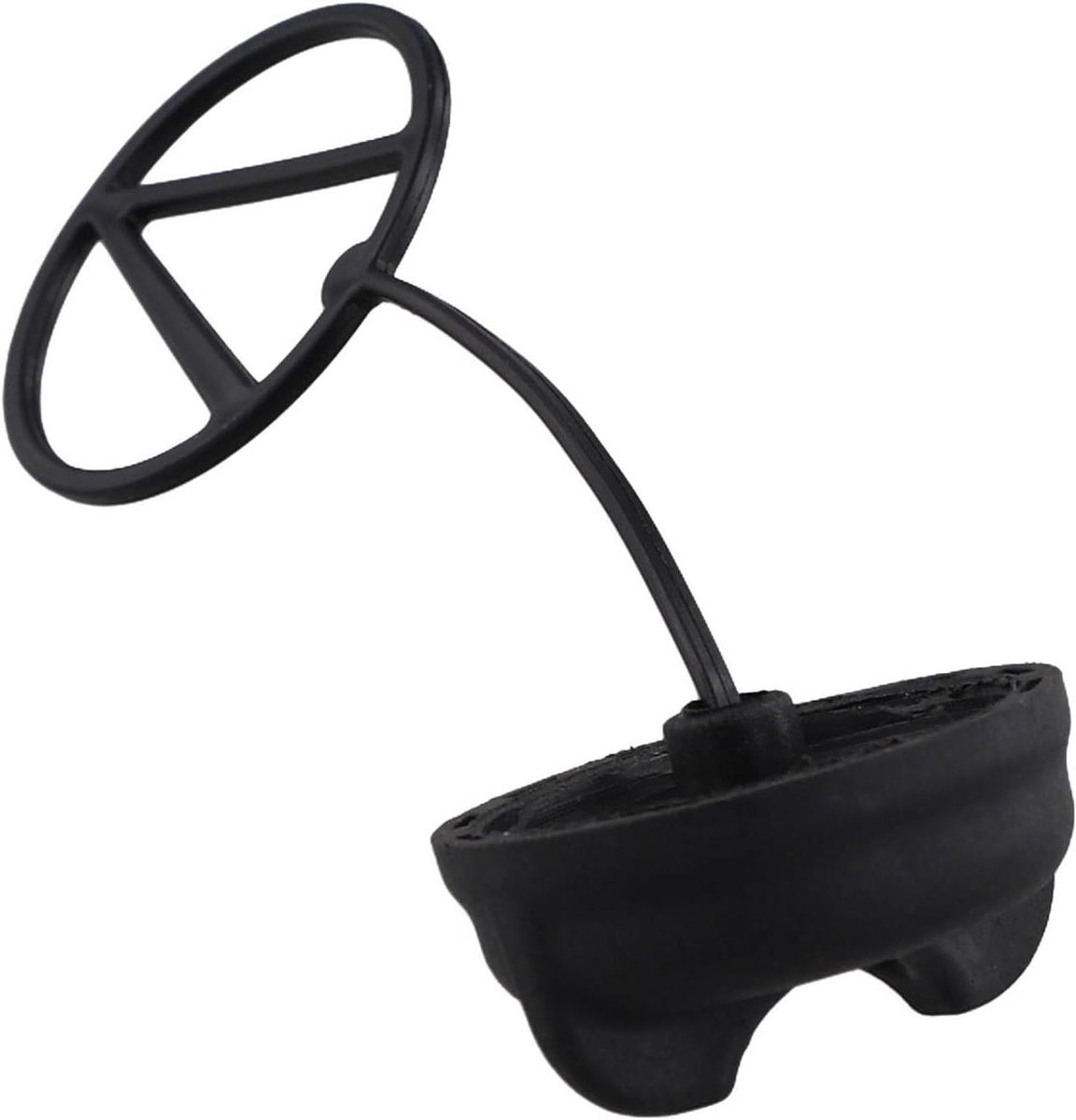 Kettingzaag Dop - Olie Tankdop - Motoronderhoud - Met Retainer - 10 x 3 x 1 cm - Zwart
