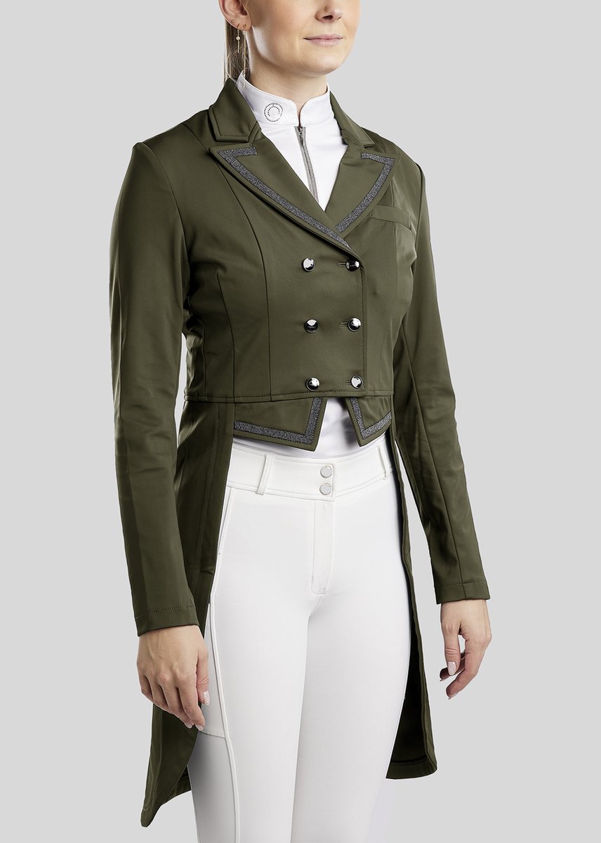 Montar FW25 MoGloria Gun Metal Caviar Tape en Crystal Tailcoat Olive OLIVE 34
