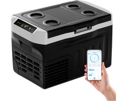 Compressor Cooler Box 21 Litres -20 °C ~ 20 °C 12 V Car Refrigerator Portable Freezer 12/24 V DC 220-240 V AC with App Control for Camping Travel Truck Home by EUHOMY