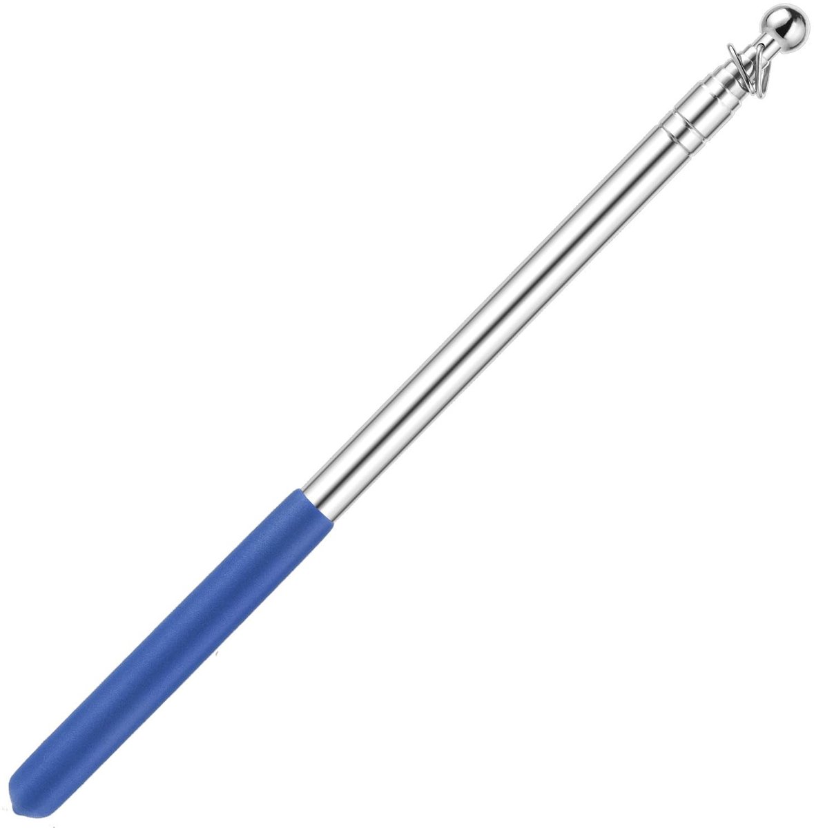 Dailygoods- Vlaggenstok Telescopisch 1,5 Meter - Lichtgewicht - Antislip Handgreep - Roestvrij Staal - Inklapbaar - Draagbaar - Vlaggenmast