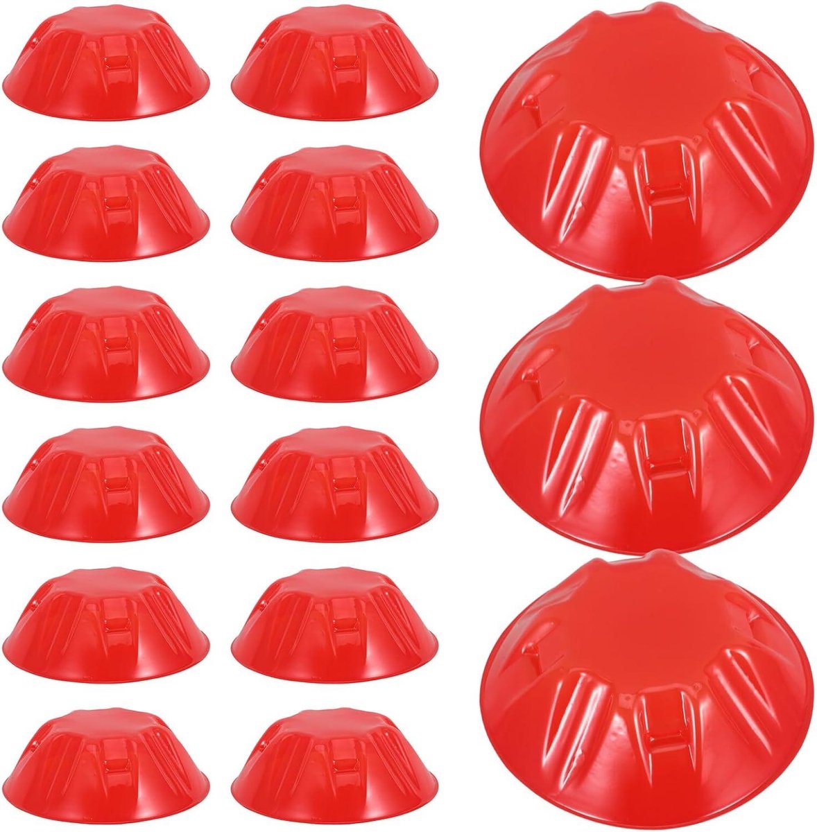 Sensor Beschermkappen - Alarm Covers - Stof Vrij Houden - Elegant Modern Design - 10.6 cm - rood