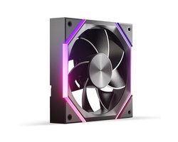 AsiaHorse Nyota - 120mm ARGB PC Ventilator - PWM - HDB Lager - 2000 RPM - 61.5 CFM - 5V 3-Pin ARGB - 1x - Reverse - Zwart