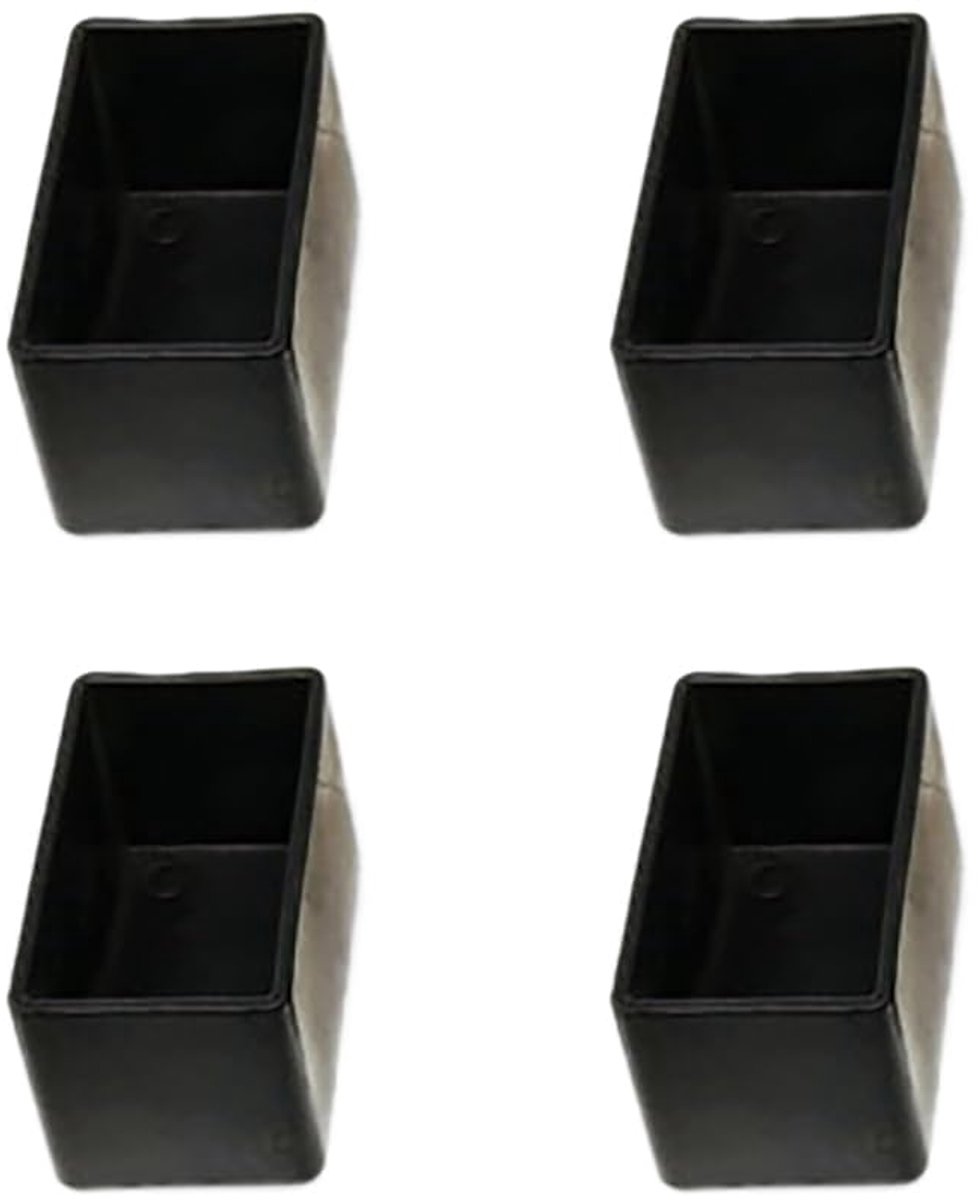 SnelShoppen - 8 Stuks Rechthoekige Stoelpootdoppen - Antislip Vloerbedekking - Beschermkap