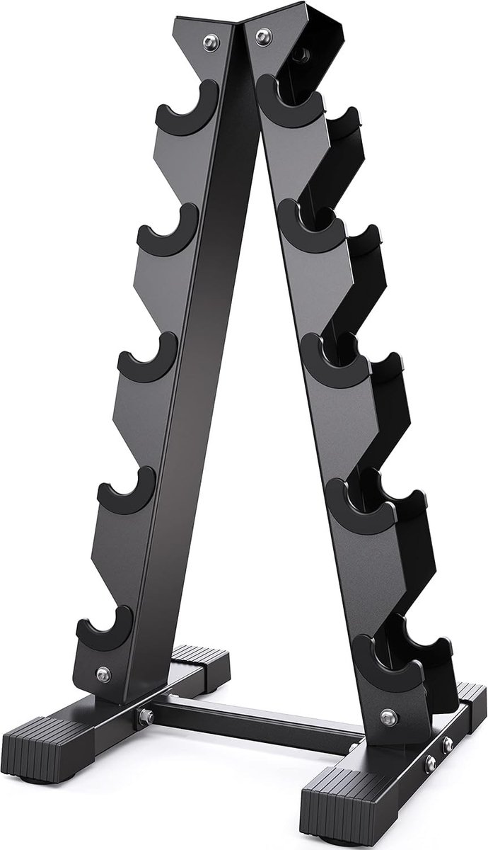 Dailygoods- Halterrek met 5 niveaus - Gewichtsstandaard - Houderstandaard - Thuisgym - Vrije halters - Duurzaam ontwerp - Gewichtstandaard